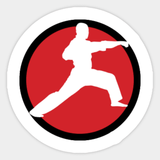 I love karate Sticker